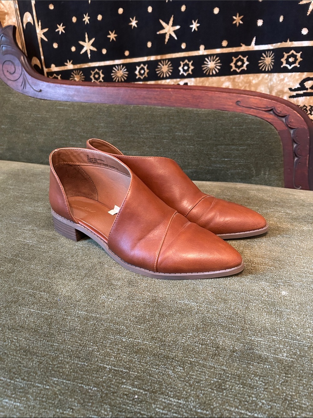 Target Women's Brown Leather Pointed Flats/Boots